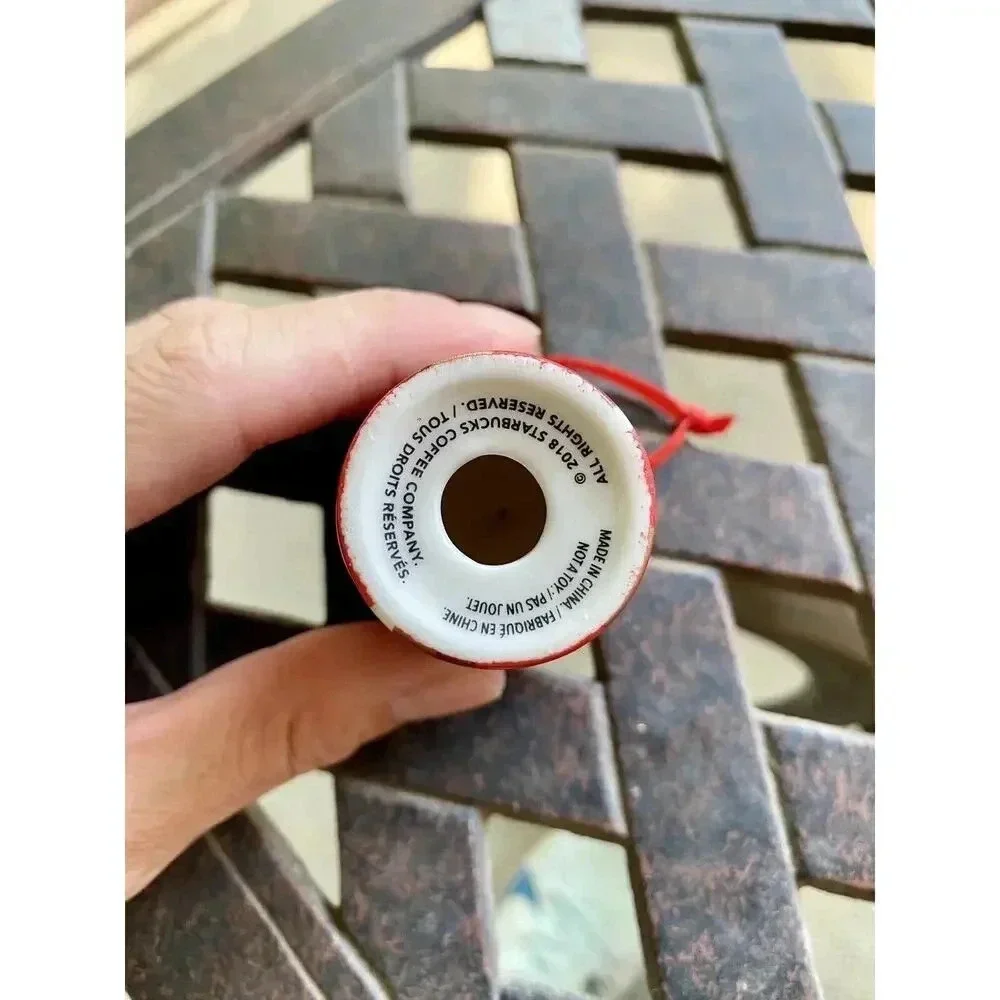 STARBUCKS Christmas Ornament Red Cup Stripe 2018 Collection Collectible NEW - Picture 2 of 2